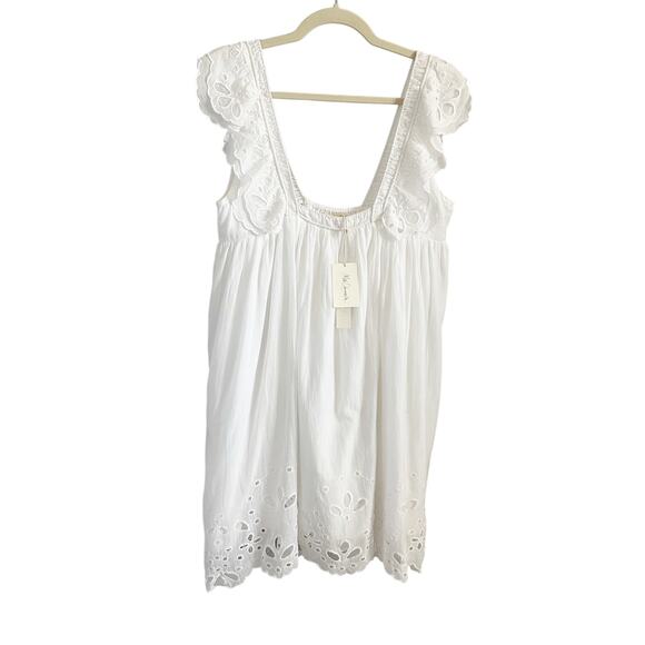 Mes Demoiselles Pallenis Embroidered Mini Dress White NWT XS - Picture 2 of 7
